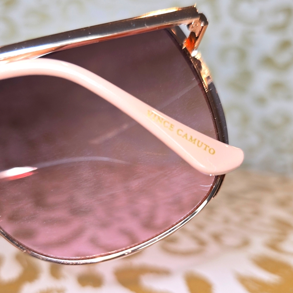 Vince Camuto Rose Gold and Blush Pink Gradient Lens Sunglasses - Picture 7 of 12